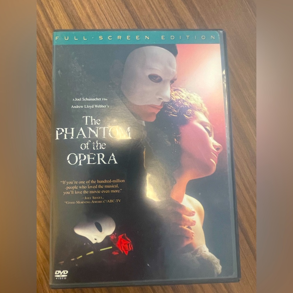 DVD The phantom of the opera